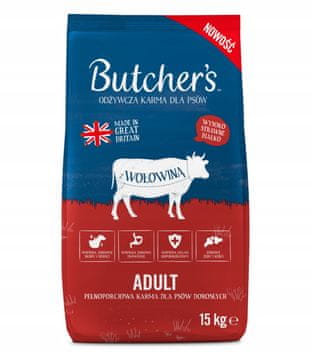 shumee Butcher's Original govedina suha hrana za pse 15 kg