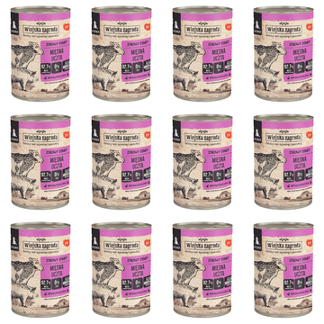 Wiejska Zagroda Mokra hrana za pasje mladiče Meat feast 12x400g