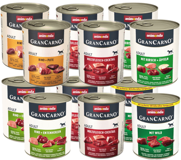 Mokra hrana za pse Animonda GranCarno Adult MIX okusov 12 x 800 g