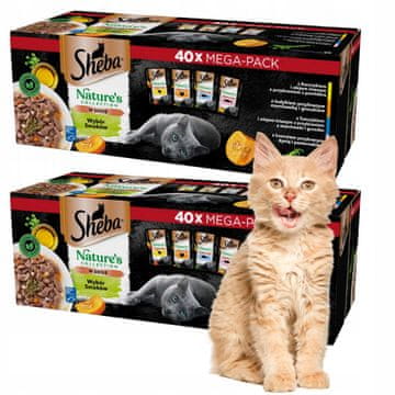 shumee SHEBA Nature's Collection mešani okusi za mačke 80x85g