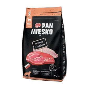 shumee Hrana za pse Pan Mięsko Telečja s puranom Hrustljava XS 9 kg