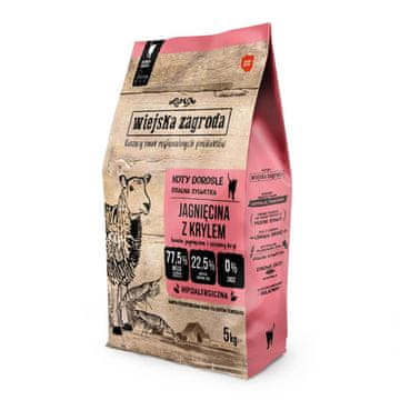 shumee Wiejska Zagroda Jagnjetina s krilom za mačke 5kg