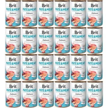 Brit BRIT Paté & Meat Salmon - mokra hrana za pse - 24 x 400 g