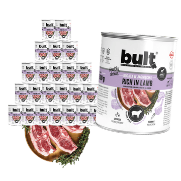 BULT Bogata z jagnjetino - mokra hrana za pse - 24 x 800 g
