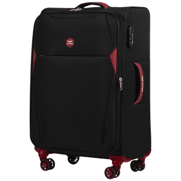 shumee DIPPER Wings kovček z mehko stranjo 24" ČRNE barve