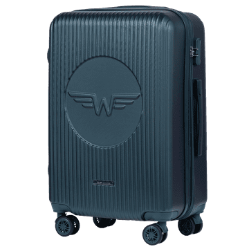 shumee Srednji kovček Wings Swallow 3.0 TEMNO ZELEN 24"