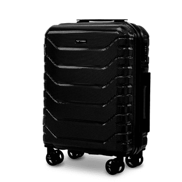shumee Kabinski kovček Wings CRAKE 20" ČRNE barve