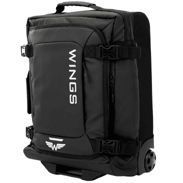shumee Mehki kovček WINGS 20" ROOK črne barve