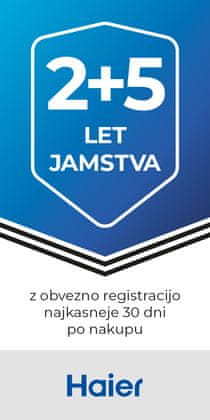 Pridobite podaljšano jamstvo ob registraciji