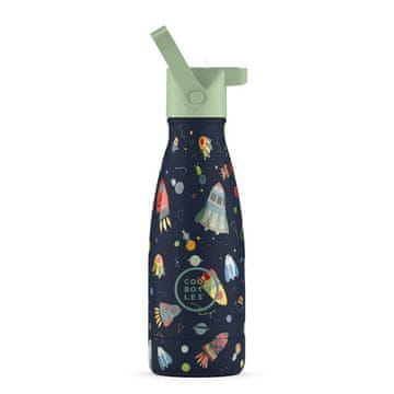 Cool Bottles steklenička iz nerjavečega jekla 260ml - Space Rockets