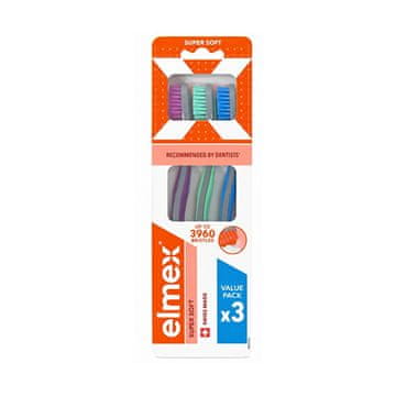 Elmex Zobna ščetka Super Soft Multipack 3960 3 kos