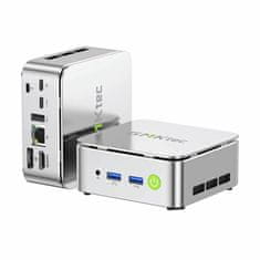 GMKtec računalnik mini PC G10 AMD Ryzen5 3500U 16GB RAM 512GB SSD NucBox srebrn