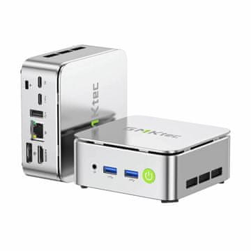 GMKtec računalnik mini PC G10 AMD Ryzen5 3500U 16GB RAM 512GB SSD NucBox srebrn