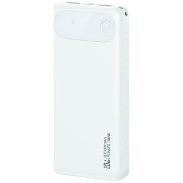 USAMS Prenosna baterija PB80 PD20W 10000mAh bela