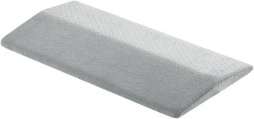 Nikcorp Ergonomska ledvena blazina iz spominske pene 60x30x5 cm, siva, za podporo hrbtenice, primerna za nosečnice, spanje na boku, pisarniški stol in avto, s snemljivo in pralno zračno prevleko
