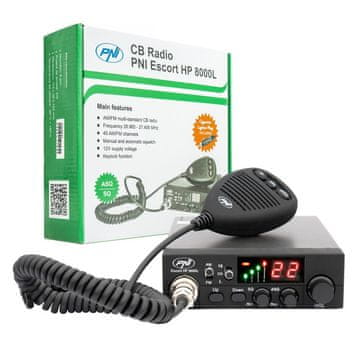 PNI CB radijska postaja Escort HP 8000L, 4 W, ASQ, 12 V