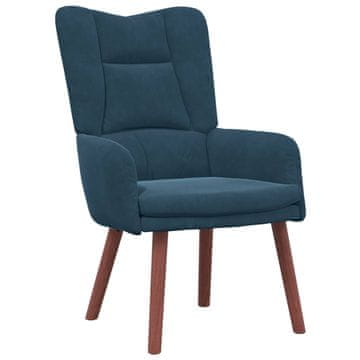 Vidaxl fotelj Modra 63 x 67 x 94 cm Žamet