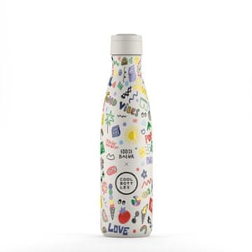 Cool Bottles steklenička iz nerjavečega jekla 500ml - Good Vibes