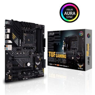 ASUS PLACA-MÃE ASUS TUF GAMING B550-PLUS PARA AMD AM4 DDR4 SATA3 M2 USB3 PCIE4