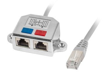Lanberg CABO DIVISOR LANBERG RJ-45 PARA 2X RJ-45 FTP LAN PARA 2 DISPOSITIVOS, 1 CABO
