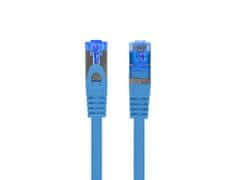 Lanberg Patchcord S/FTP kat. 6A 0,25 m LSZH CCA fluke passed blue