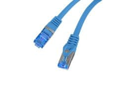 Lanberg Patchcord S/FTP kat. 6A 0,25 m LSZH CCA fluke passed blue