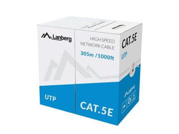 Lanberg CABO LANBERG UTP 305M 100MB/S CCA WIRE PARA INTERNET TV