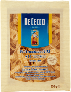 shumee Fettucine n103 all'Uovo jajčne testenine 250g - De Cecco