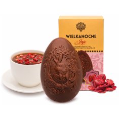 Jajko z mlecznej czekolady i liofilizowanymi truskawkami 60 g -