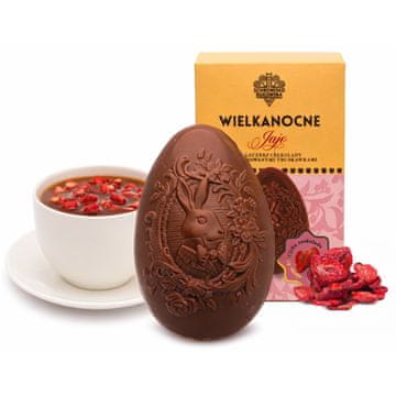 shumee Jajko z mlecznej czekolady i liofilizowanymi truskawkami 60 g - Schronisko Bukowina