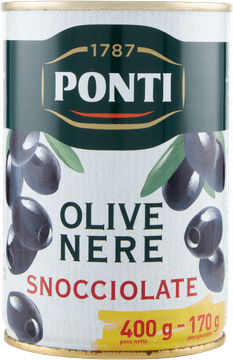 Ponti Oliwki czarne Nere Snocciolate 400g - Ponti