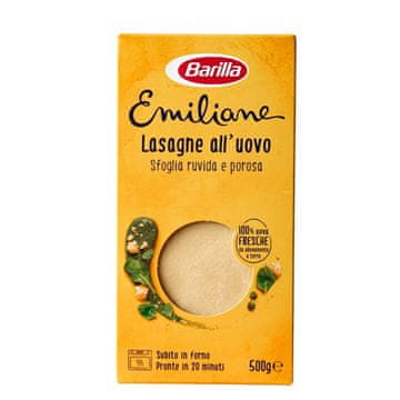 Barilla Emiliane testenine za jajčno lazanjo 500g -
