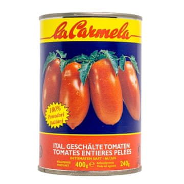 shumee Obrane pomidory Pomidori Pelati Interi 400g - La Carmela