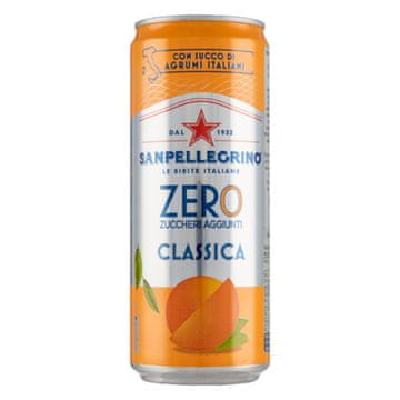 SAN PELLEGRINO Gazirana pijača Aranciata Zero 330ml - San Pellegrino