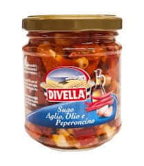 DIVELLA Papryczki chilli z czosnkiem Sugo Agilo Olio 190g - Divella