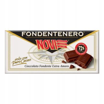NOVI Czekolada Fondentenero 72% 100g - Novi