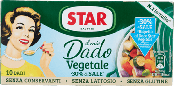 Star Dado per Brodo Vegetale temeljne kocke -30% akcija 10x100g - Old