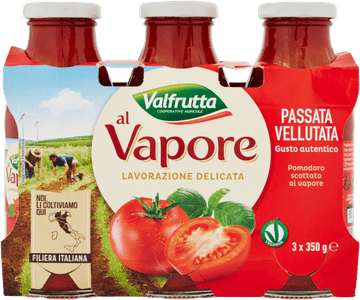 VALFRUTTA Passata Vellutata al Vapore 350 g x 3 -