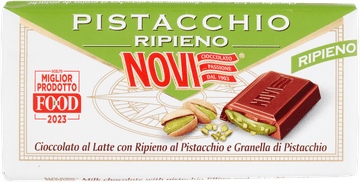 NOVI Čokolada s pistacijo A Latte Ripiena Di Pistacchio 105g - Novo