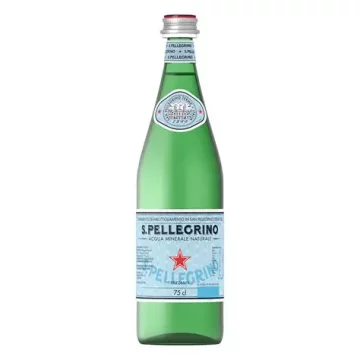 SAN PELLEGRINO Woda gazowana włoska frizzante szklana butelka 0.75l - San Pellegrino