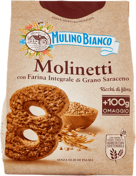 Mulino Bianco Ciastka Molinetti pełnoziarniste 800g -