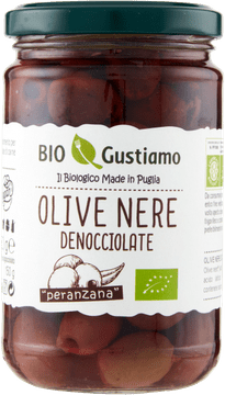 shumee Črne olive Olive Nere Denocciolate Peranzana 280g - Bio Gustiamo
