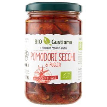 shumee Sušeni paradižniki v slanici z origanom in baziliko 280 g - Bio Gustiamo