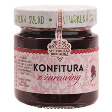 shumee Konfitura z żurawiny 240g - Schronisko Bukowina niski słoik