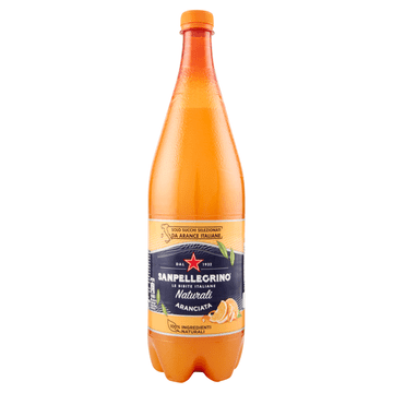 SAN PELLEGRINO Gazirana pijača Aranciata Naturalli z okusom pomaranče 1,2 l - San Pellegrino