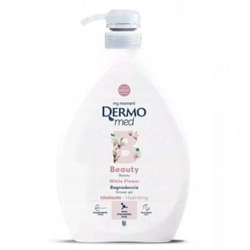 shumee Żel pod prysznic z dozownikiem Beauty Białe kwiaty 1l - Dermomed