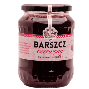 Rdeči boršč z malinovim kislim testom 700ml - Bukowina Shelter