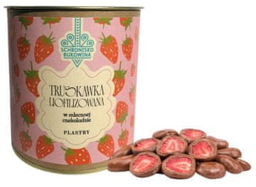 Truskawki liofilizowane w mlecznej czekoladzie 100g-
