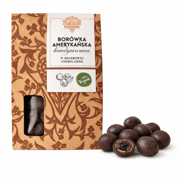 Borówka amerykańska kandyzowana w czekoladzie 100g -