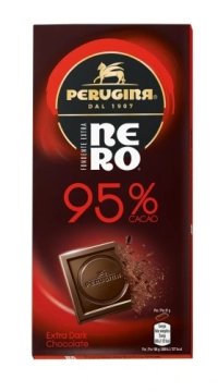 shumee Czekolada Nero Fondente Extra 95% Cacao Extra Dark Chocolate 85g - Perugina